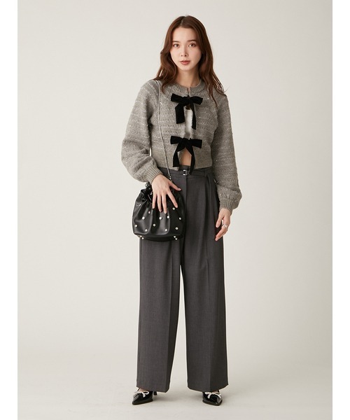 LILY BROWN（リリーブラウン）の「[L.B CANDY STOCK]ビジューワンハンドルバッグ（ショルダーバッグ・レディース・その他/シルバー/ブラック・FREE）」の6枚目の写真