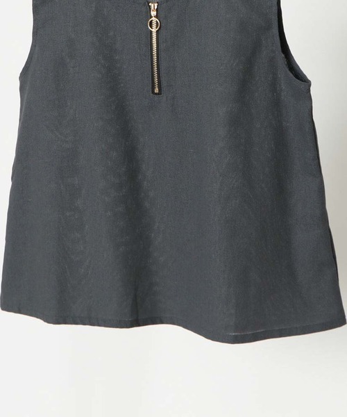 GORGE(ゴージ)の「《フロントZIP×上下セット》レディース セットアップ ノースリーブ&パンツ きれいめ 春夏秋(つなぎ/オールインワン・レディース・チャコールグレー/モカ/アイボリー・F)」の12枚目の写真