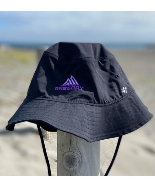 GREGORY（グレゴリー）の「GREGORY '47 ADVENTURE HAT GREGORY 47 ADVENTURE HAT ブラック／パープル（キャップ・メンズ・ブラック系その他・ONE SIZE）」の2枚目の写真