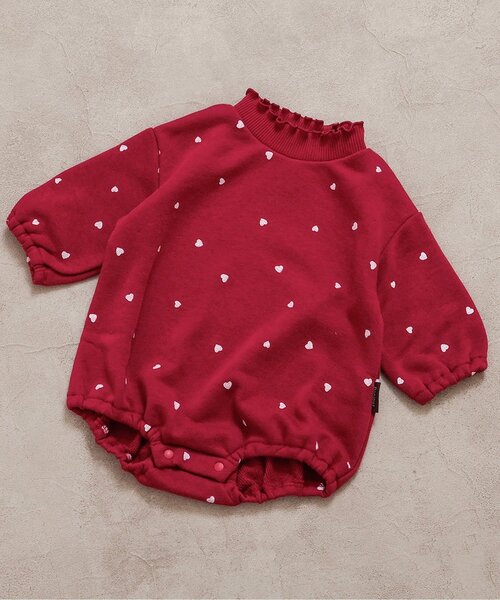 apres les cours（アプレレクール）の「【WEB限定】バラエティボディースーツ（ロンパース・キッズ・アイボリー/レッド/グリーン/キナリ・80/70）」の2枚目の写真