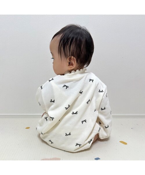 apres les cours（アプレレクール）の「【WEB限定】バラエティボディースーツ（ロンパース・キッズ・アイボリー/レッド/グリーン/キナリ・80/70）」の7枚目の写真