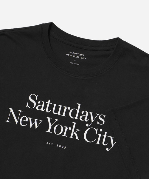 Saturdays NYC（サタデーズ ニューヨークシティ ）の「Miller Standard SS Tee（Tシャツ/カットソー・メンズ・ブラック/ホワイト/パープル/グリーン・S/XL/X-SMALL/L/M）」の6枚目の写真
