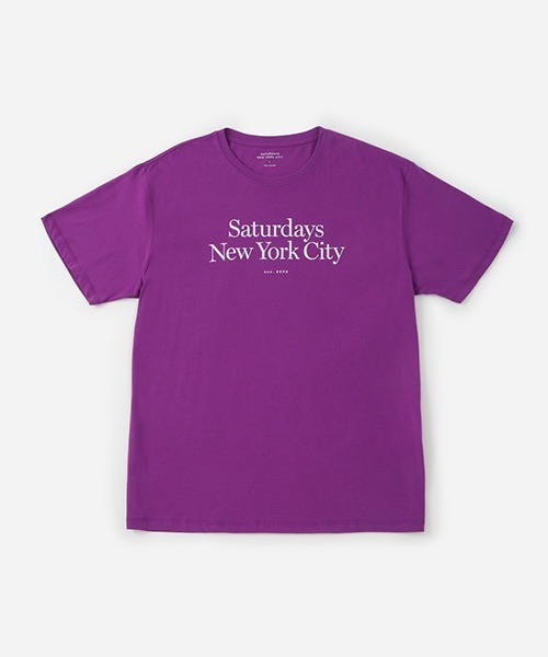 Saturdays NYC（サタデーズ ニューヨークシティ ）の「Miller Standard SS Tee（Tシャツ/カットソー・メンズ・ブラック/ホワイト/パープル/グリーン・S/XL/X-SMALL/L/M）」の4枚目の写真