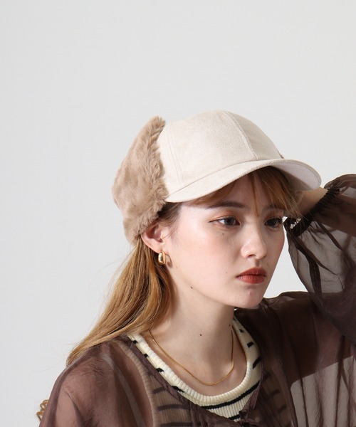 MAX MARA【関税込み＊送料無料】Editto フェイクファー キャップ Editto Faux Fur Cap in Brown - Max Mara | Mytheresa 棕色人造