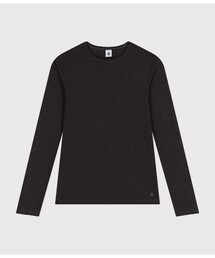 ポワンココットクルーネック長袖Tシャツ