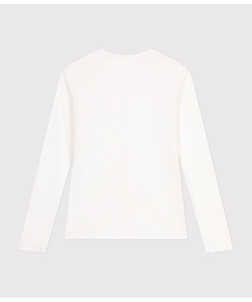 PETIT BATEAU（プチバトー）の「ポワンココットクルーネック長袖Ｔシャツ（Tシャツ/カットソー・レディース・ホワイト/ライトピンク/チャコールグレー/ブラック/ネイビー・XX-SMALL/X-SMALL/SMALL/MEDIUM/LARGE）」の17枚目の写真