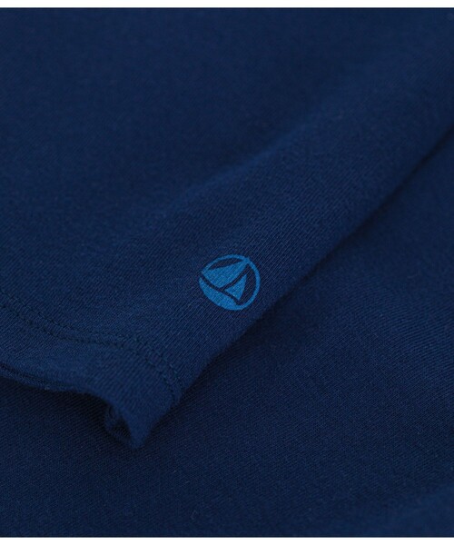 PETIT BATEAU（プチバトー）の「ポワンココットクルーネック長袖Ｔシャツ（Tシャツ/カットソー・レディース・ホワイト/ライトピンク/チャコールグレー/ブラック/ネイビー・XX-SMALL/X-SMALL/SMALL/MEDIUM/LARGE）」の12枚目の写真