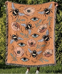 Port（ポート）の「【 antique andico / アンティーク アンディコ 】 タロット フラワー デザイン 大判 ブランケット / ソファカバー #（ブランケット）」