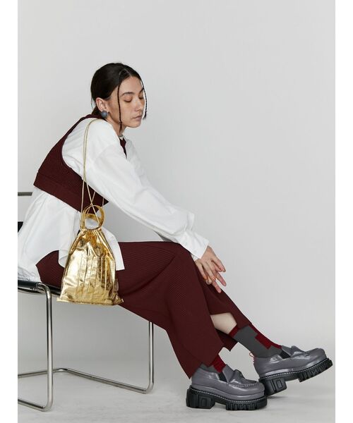 UN3D.(アンスリード)の「BLOCK LINE SOCKS / ブロックラインソックス(ソックス/靴下・レディース・レッド/オレンジ/ネイビー・FREE)」の6枚目の写真