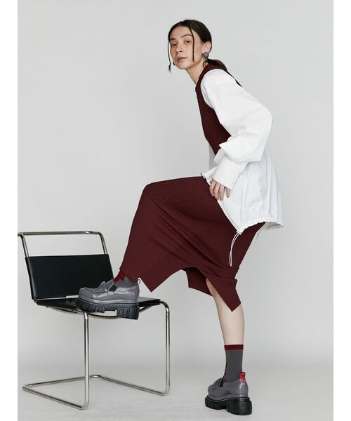 UN3D.(アンスリード)の「BLOCK LINE SOCKS / ブロックラインソックス(ソックス/靴下・レディース・レッド/オレンジ/ネイビー・FREE)」の7枚目の写真