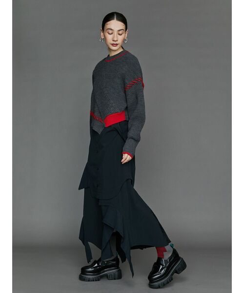 UN3D.(アンスリード)の「BLOCK LINE SOCKS / ブロックラインソックス(ソックス/靴下・レディース・レッド/オレンジ/ネイビー・FREE)」の12枚目の写真