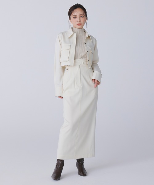 [新品]即完売品 anuans グルカデザインペンシルスカート S アニュアンス anuans グルカデザインペンシルスカート