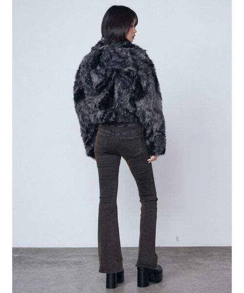 EMODA（エモダ）の「マキシハイウエストフレアパギンス（デニムパンツ・レディース・ブラック/インディゴブルー・SMALL/X-SMALL/MEDIUM）」の14枚目の写真