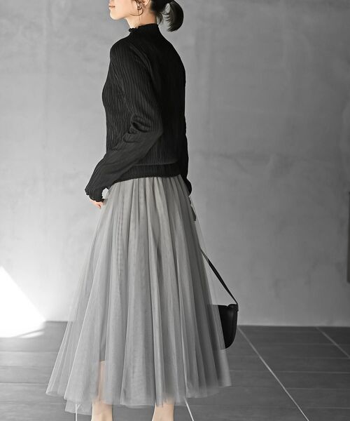 rps(アールピーエス)の「ウェーブジャガードプチハイネックカットソー(Tシャツ/カットソー・レディース・ブラック/オフホワイト/マスタード/アイボリー・フリー)」の17枚目の写真