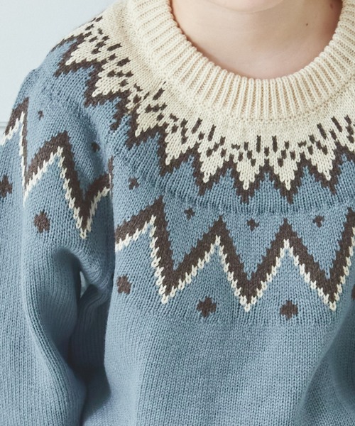 セール】【リンクコーデ】求心柄 ニット プルオーバー（ニット