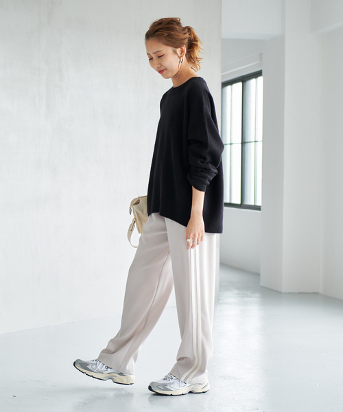 Spick & Span（スピックアンドスパン）の「ウールカシミヤ クルーネックプルオーバー（ニット/セーター・レディース・グレー/ブラック/パープル/ベージュ・FREE）」の7枚目の写真