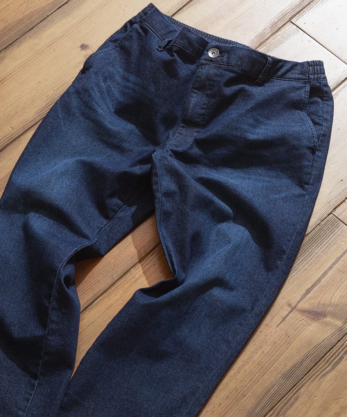 Blue Standard (ブルースタンダード)の「【BLUE STANDARD/ブルースタンダード】スーパーストレッチデニム テーパード 軽量 体型カバー(デニムパンツ・メンズ・インディゴブルー/スミクロ/ワンウォッシュ・MEDIUM/LARGE/X-LARGE)」の2枚目の写真