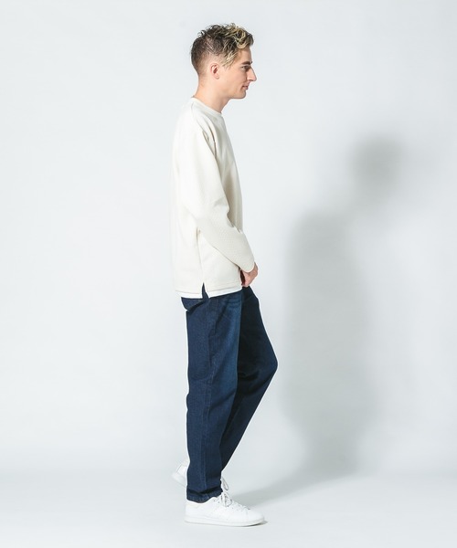 Blue Standard (ブルースタンダード)の「【BLUE STANDARD/ブルースタンダード】スーパーストレッチデニム テーパード 軽量 体型カバー(デニムパンツ・メンズ・インディゴブルー/スミクロ/ワンウォッシュ・MEDIUM/LARGE/X-LARGE)」の16枚目の写真