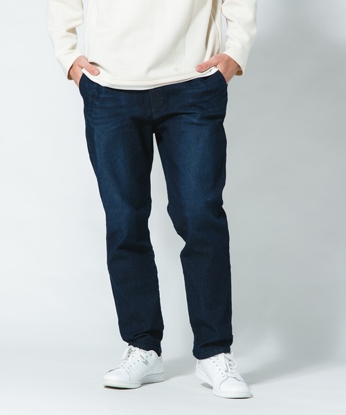 Blue Standard (ブルースタンダード)の「【BLUE STANDARD/ブルースタンダード】スーパーストレッチデニム テーパード 軽量 体型カバー(デニムパンツ・メンズ・インディゴブルー/スミクロ/ワンウォッシュ・MEDIUM/LARGE/X-LARGE)」の8枚目の写真