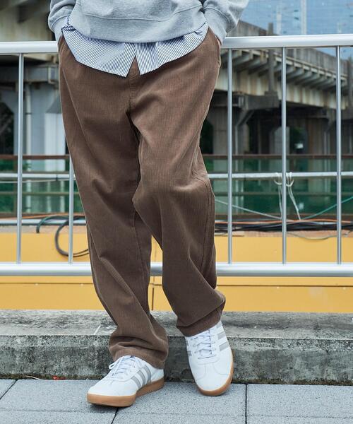 WEGO（ウィゴー）の「WEGO/コーデュロイイージーストレートパンツ（チノパンツ・メンズ・アイボリー/ブラック/ダークブラウン/ベージュ・LARGE/MEDIUM/SMALL）」の19枚目の写真