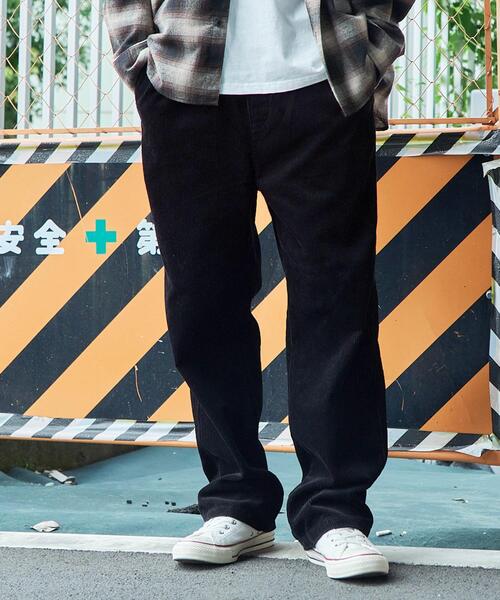 WEGO（ウィゴー）の「WEGO/コーデュロイイージーストレートパンツ（チノパンツ・メンズ・アイボリー/ブラック/ダークブラウン/ベージュ・LARGE/MEDIUM/SMALL）」の13枚目の写真