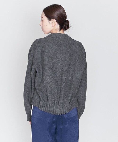 ASTRAET（アストラット）の「＜ASTRAET＞タック  ノーボタン リバージャケット②（ノーカラーコート・レディース・グレー・0/1）」の8枚目の写真