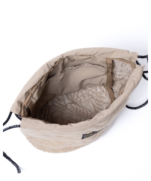 PENDLETON（ペンドルトン）の「フリースQTドローバッグ（ハンドバッグ・メンズ・ベージュ/オリーブドラブ/チャコール・FREE/ONE SIZE）」の6枚目の写真