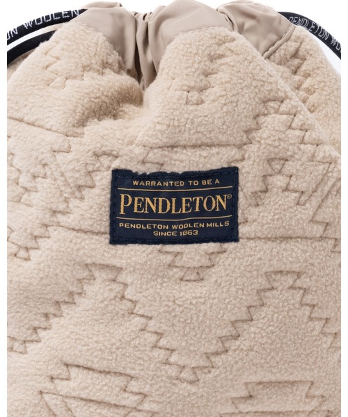 PENDLETON（ペンドルトン）の「フリースQTドローバッグ（ハンドバッグ・メンズ・ベージュ/オリーブドラブ/チャコール・FREE/ONE SIZE）」の7枚目の写真