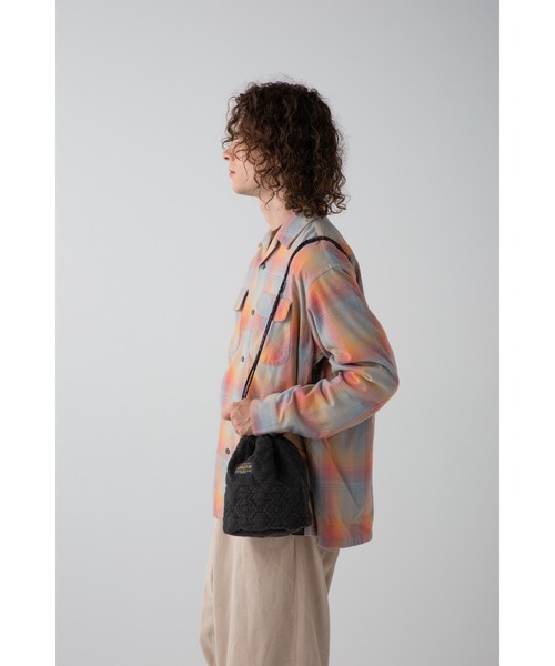 PENDLETON（ペンドルトン）の「フリースQTドローバッグ（ハンドバッグ・メンズ・ベージュ/オリーブドラブ/チャコール・FREE/ONE SIZE）」の9枚目の写真