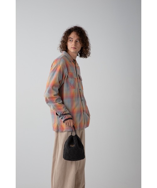 PENDLETON（ペンドルトン）の「フリースQTドローバッグ（ハンドバッグ・メンズ・ベージュ/オリーブドラブ/チャコール・FREE/ONE SIZE）」の19枚目の写真