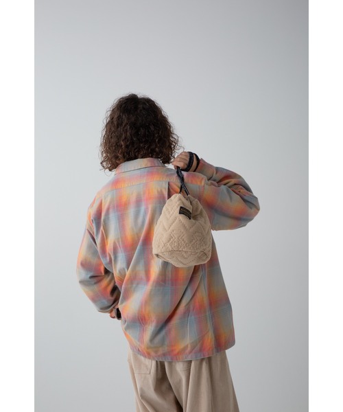 PENDLETON（ペンドルトン）の「フリースQTドローバッグ（ハンドバッグ・メンズ・ベージュ/オリーブドラブ/チャコール・FREE/ONE SIZE）」の4枚目の写真