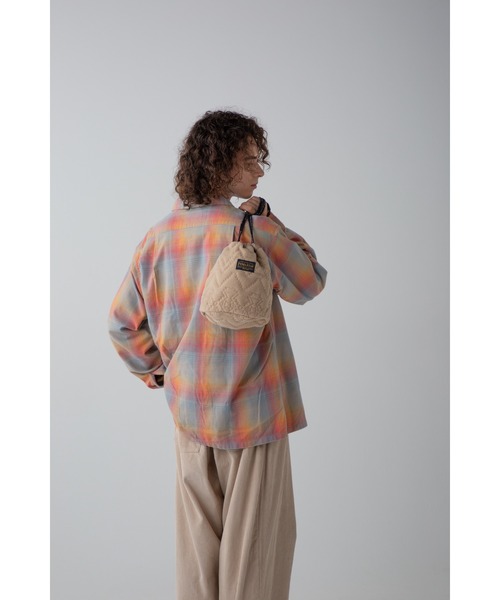 PENDLETON（ペンドルトン）の「フリースQTドローバッグ（ハンドバッグ・メンズ・ベージュ/オリーブドラブ/チャコール・FREE/ONE SIZE）」の5枚目の写真