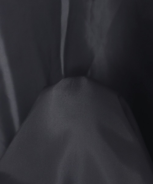 andme（アンドミー）の「スタンドカラー2wayシャギーマキシ丈ロングコート（ステンカラーコート・レディース・チャコールグレー/ベージュ/ホワイト系その他・L/M）」の8枚目の写真