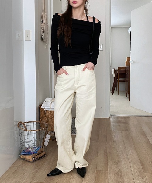 5colorデイリーロングワイドコットンパンツ/2024 AW COLLECTION(その他パンツ)|by muni:r(バイ ムニール) 5colorデイリーロングワイドコットンパンツ/2024 AW COLLECTION(その他パンツ)|by muni:r(バイ ムニール)