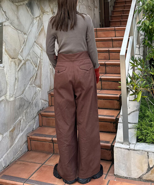 CIAOPANIC（チャオパニック）の「アンチピリングチョーカーニット（ニット/セーター・レディース・ブラック/グレー/オフホワイト/カーキ/ブルー/レッド・ONE SIZE）」の11枚目の写真