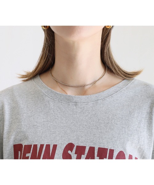 reca(レカ)の「プリントロンTシャツ(Tシャツ/カットソー・レディース・グレー/ブラック/ホワイト・FREE)」の17枚目の写真