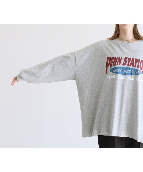 reca(レカ)の「プリントロンTシャツ(Tシャツ/カットソー・レディース・グレー/ブラック/ホワイト・FREE)」の19枚目の写真