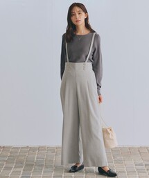 grove | 2WAYショルダーストラップワイドパンツ(その他パンツ)