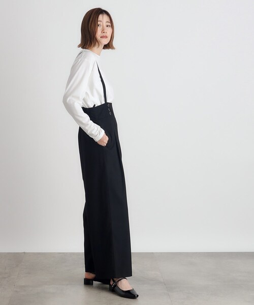 grove(グローブ)の「◆2WAYショルダーストラップワイドパンツ(その他パンツ・レディース・グレー/ブラック/チャコール・01/02/03/04/05)」の6枚目の写真