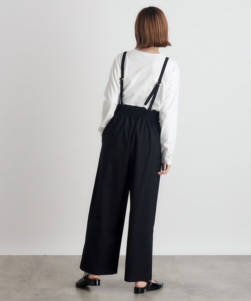 grove(グローブ)の「◆2WAYショルダーストラップワイドパンツ(その他パンツ・レディース・グレー/ブラック/チャコール・01/02/03/04/05)」の7枚目の写真