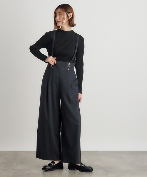 grove(グローブ)の「◆2WAYショルダーストラップワイドパンツ(その他パンツ・レディース・グレー/ブラック/チャコール・01/02/03/04/05)」の11枚目の写真