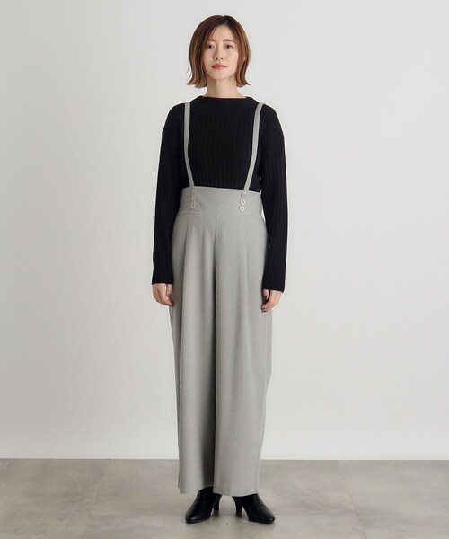 grove(グローブ)の「◆2WAYショルダーストラップワイドパンツ(その他パンツ・レディース・グレー/ブラック/チャコール・01/02/03/04/05)」の15枚目の写真