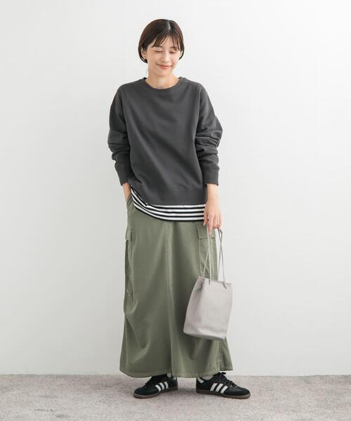 URBAN RESEARCH DOORS（アーバンリサーチドアーズ）の「ドロストカーゴスカート（スカート・レディース・ブラック/カーキ・MEDIUM）」の14枚目の写真