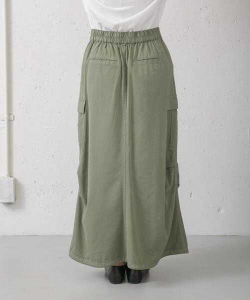 URBAN RESEARCH DOORS（アーバンリサーチドアーズ）の「ドロストカーゴスカート（スカート・レディース・ブラック/カーキ・MEDIUM）」の18枚目の写真