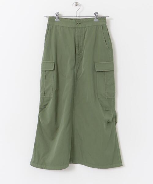 URBAN RESEARCH DOORS（アーバンリサーチドアーズ）の「ドロストカーゴスカート（スカート・レディース・ブラック/カーキ・MEDIUM）」の21枚目の写真
