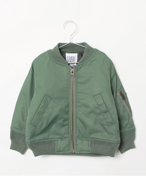B:MING by BEAMS(ビーミングバイビームス)の「ビーミング by ビームス / MA-1ブルゾン<KIDS>(ブルゾン・キッズ・ネイビー/オリーブ・100/120/110/130/140/90)」の2枚目の写真