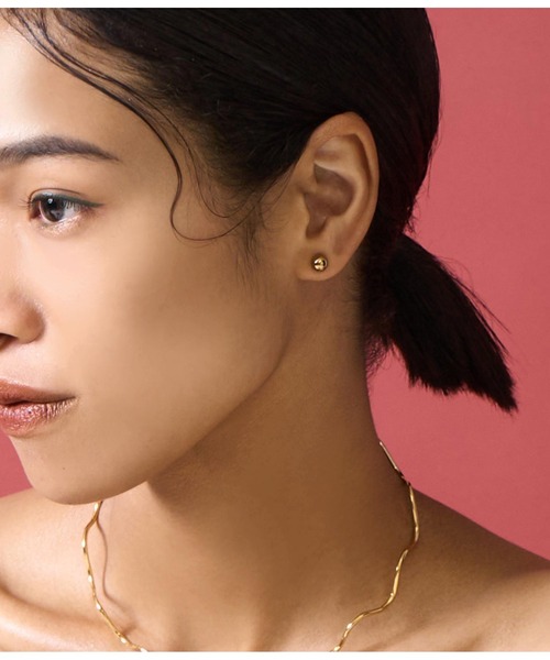 Settimissimo(セッティミッシモ)の「金属アレルギー対応ステンレススモールボールピアス(ピアス(両耳用)・レディース・シルバー/ゴールド・FREE)」の1枚目の写真