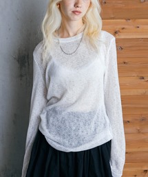 シアーロングスリーブロンT