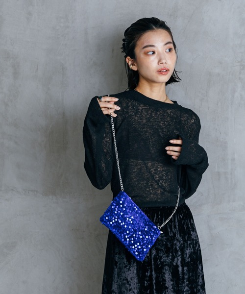 LIENCOEUR（リアンクール）の「シアーロングスリーブロンT（Tシャツ/カットソー・レディース・グレー/ブラック/ホワイト/ライトグリーン・FREE）」の17枚目の写真