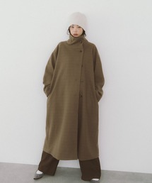 HANNE | スタンドカラーフェイクウールロングコート(その他アウター)